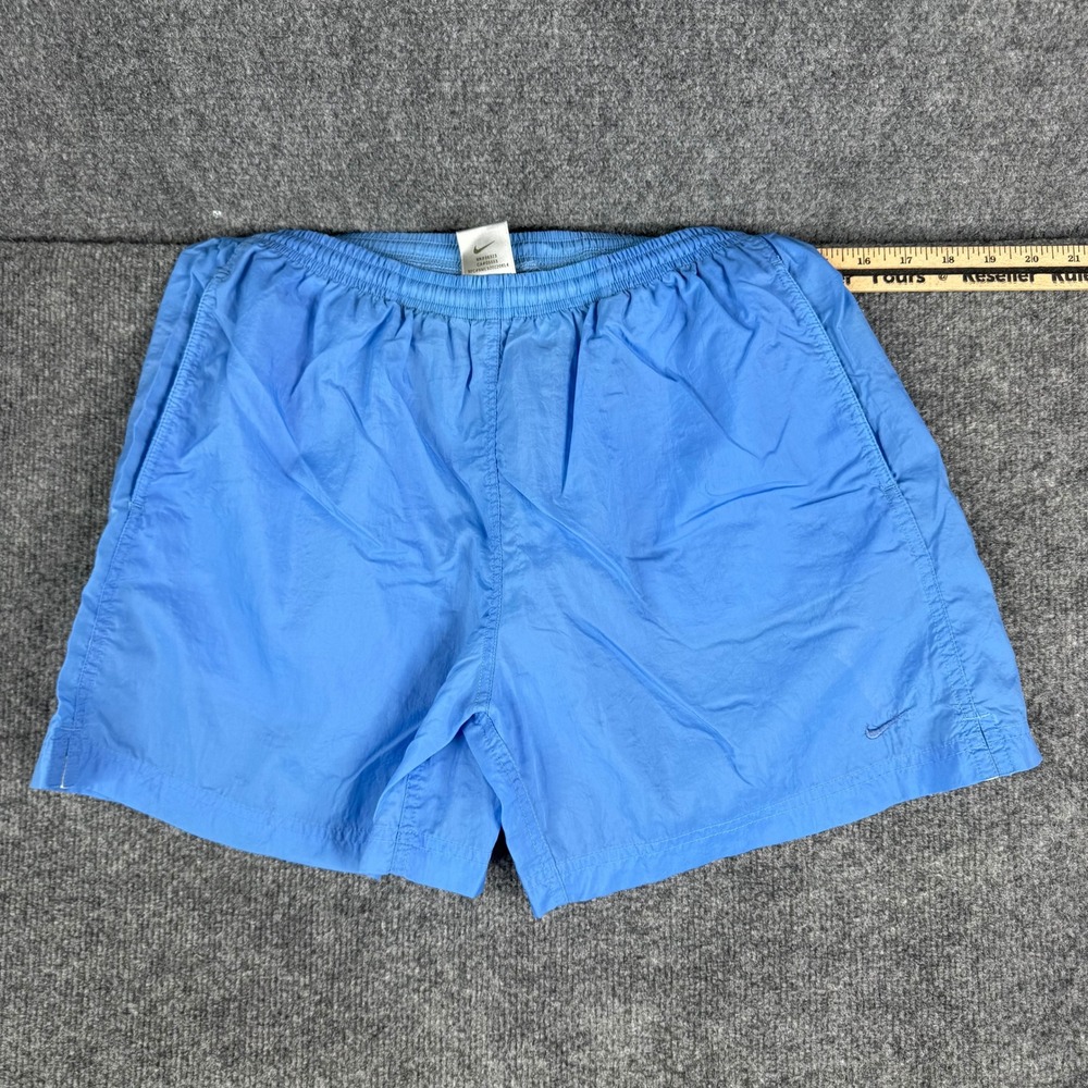 Nike Athletic Shorts Mens Size M Blue Nylon Lightweight Running Sport Gym Casual